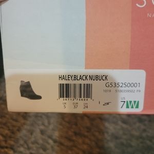 Black Soul bootie with wedge heel